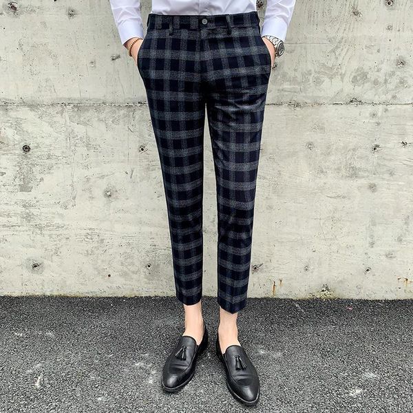men's suits & blazers plaid men pants quality dress suit classic retro printed casual business club formal, White;black
men's suits & blazers plaid men pants quality dress suit classic retro printed casual business club formal, White;black