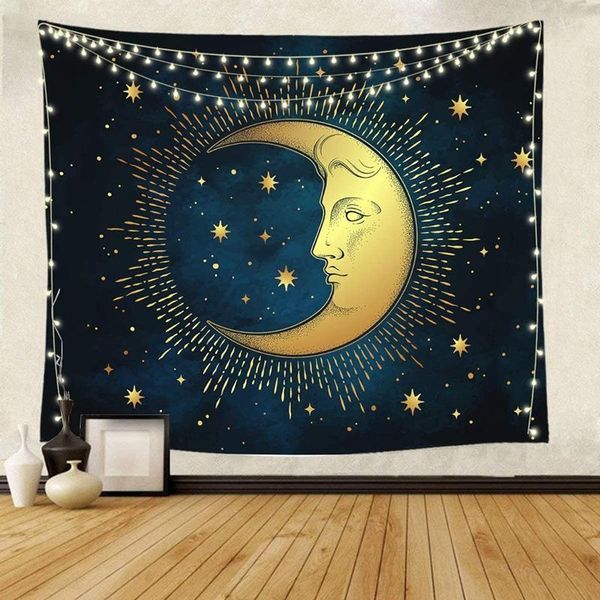 tapestries moon tapestry star wall aesthetic celestial dark blue zodiac for room decor - 130x150cm
tapestries moon tapestry star wall aesthetic celestial dark blue zodiac for room decor - 130x150cm