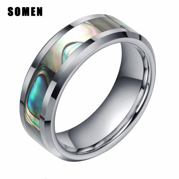 somen ring men 8mm tungsten green abalone shell inlay finish beveled wedding band engagement rings women fashion jewelry cluster, Golden;silver
somen ring men 8mm tungsten green abalone shell inlay finish beveled wedding band engagement rings women fashion jewelry cluster, Golden;silver