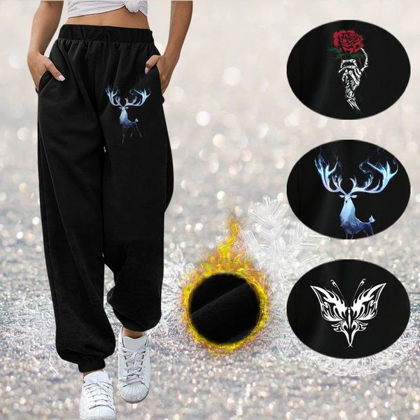 women's leggings women pants high waist autumn winter solid color prints workout home warm elastic trousers capris pantalons, Black
women's leggings women pants high waist autumn winter solid color prints workout home warm elastic trousers capris pantalons, Black