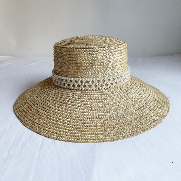 wide brim hats aaby 2021 summer pearl hat for women wheal-straw beach 12cm flat sun gift, Blue;gray
wide brim hats aaby 2021 summer pearl hat for women wheal-straw beach 12cm flat sun gift, Blue;gray