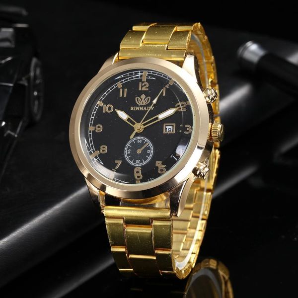 wristwatches brand business men watch male luxury dress wrist full steel calendar alloy gold quartz watches relogio masculino, Slivery;brown
wristwatches brand business men watch male luxury dress wrist full steel calendar alloy gold quartz watches relogio masculino, Slivery;brown