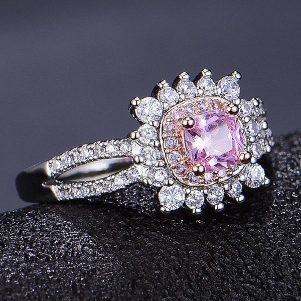 cluster rings fashion chic pink crystal princess zircon diamonds gemstones for women white gold silver color bague jewelry wedding gifts, Golden;silver
cluster rings fashion chic pink crystal princess zircon diamonds gemstones for women white gold silver color bague jewelry wedding gifts, Golden;silver