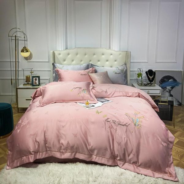bedding sets set 60s long staple pure cotton king cal-king 4-piece of satin jacquard close-fitting embroidery
bedding sets set 60s long staple pure cotton king cal-king 4-piece of satin jacquard close-fitting embroidery