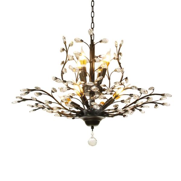 chandeliers american retro branches black crystal lights living room dining bar table art deco lamp hanging lighting
chandeliers american retro branches black crystal lights living room dining bar table art deco lamp hanging lighting
