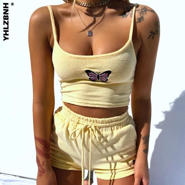 summer women crop high waist shorts set casual homewear sleepwear outfit 2021 butterfly embroidery 2 piece women's tracksuits, Gray
summer women crop high waist shorts set casual homewear sleepwear outfit 2021 butterfly embroidery 2 piece women's tracksuits, Gray