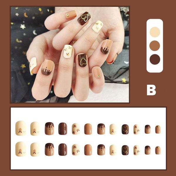 false nails artificial fake short fingernails nail full cover natural salon art diy for women, Red;gold
false nails artificial fake short fingernails nail full cover natural salon art diy for women, Red;gold
