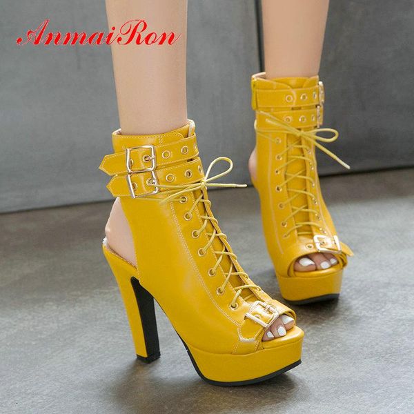 dress shoes anmairon casual pu gladiator lace-up high heels sandals women fashion buckle square heel peep toe size 34-43, Black
dress shoes anmairon casual pu gladiator lace-up high heels sandals women fashion buckle square heel peep toe size 34-43, Black