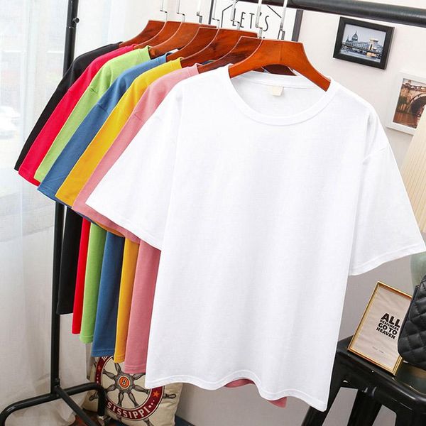 brand 100% cotton women's t-shirts short sleeves solid color women t shirt for female tee lady tshirt t-shirt, White
brand 100% cotton women's t-shirts short sleeves solid color women t shirt for female tee lady tshirt t-shirt, White