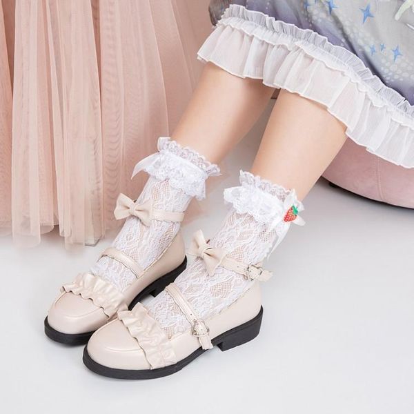 boots sweet lolita soft sister small leather shoes low heel buckle large round head women's single, Black
boots sweet lolita soft sister small leather shoes low heel buckle large round head women's single, Black