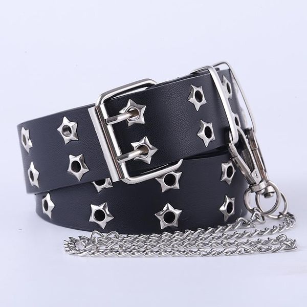 belts fashion alloy women chain luxury leather pin buckle jeans decorative ladies retro punk style belt, Black;brown
belts fashion alloy women chain luxury leather pin buckle jeans decorative ladies retro punk style belt, Black;brown