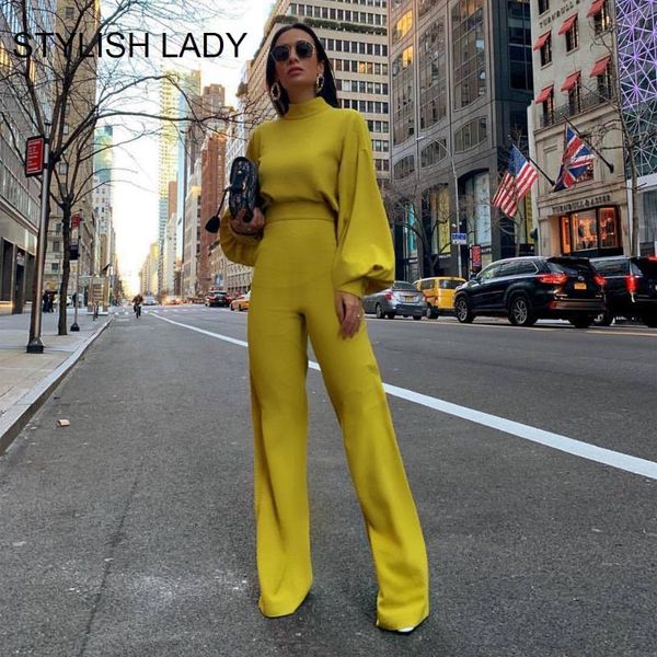 women's jumpsuits & rompers stylish lady wide leg ol and 2021 women lantern sleeve high neck elegant bodycon office workwear overalls, Black;white
women's jumpsuits & rompers stylish lady wide leg ol and 2021 women lantern sleeve high neck elegant bodycon office workwear overalls, Black;white