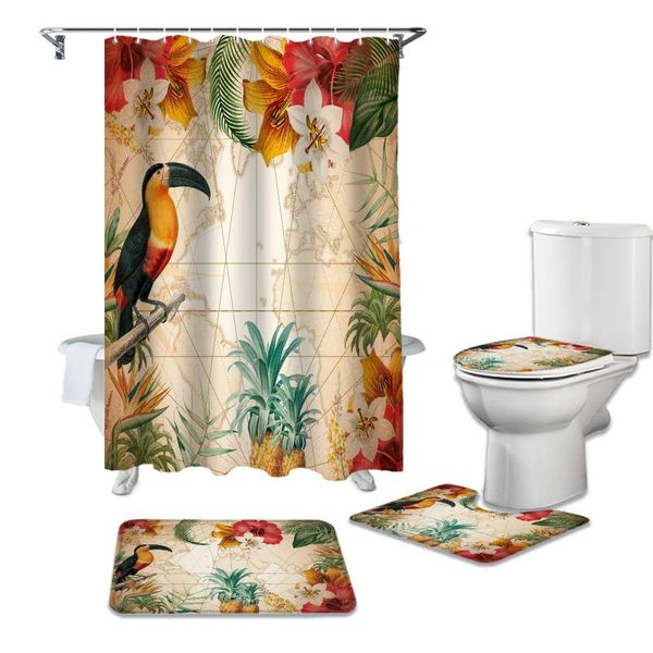 toucan flower fruit pineapple map shower curtain set carpet cover toilet bath mat home decor bathroom curtains
toucan flower fruit pineapple map shower curtain set carpet cover toilet bath mat home decor bathroom curtains