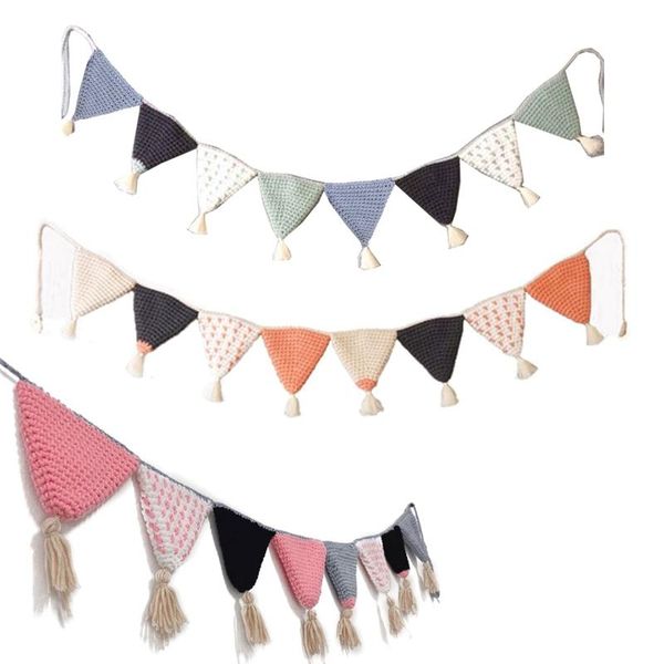 decorative objects & figurines nordic hand-woven party banner tent bed mat baby shower bunting ornament kids room hanging wall decor jy05 21
decorative objects & figurines nordic hand-woven party banner tent bed mat baby shower bunting ornament kids room hanging wall decor jy05 21