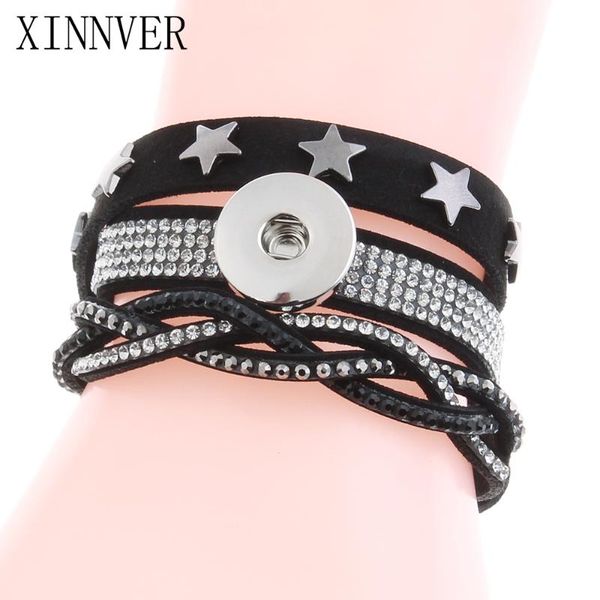 colors multilayer crystal pu leather bracelet 18/20mm xinnver snap diy jewelry for women pulsera ze476 charm bracelets, Golden;silver
colors multilayer crystal pu leather bracelet 18/20mm xinnver snap diy jewelry for women pulsera ze476 charm bracelets, Golden;silver
