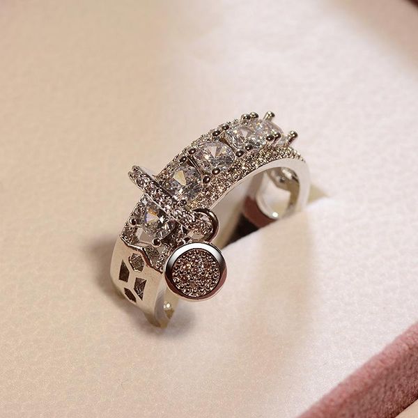 wedding rings luxury female white bridal ring fashion silver plated filled jewelry promise cz stone engagement for women, Slivery;golden
wedding rings luxury female white bridal ring fashion silver plated filled jewelry promise cz stone engagement for women, Slivery;golden
