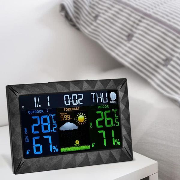 desk & table clocks wireless weather clock fashion multi-function with temperature humidity sensor barometer home decor led1
desk & table clocks wireless weather clock fashion multi-function with temperature humidity sensor barometer home decor led1