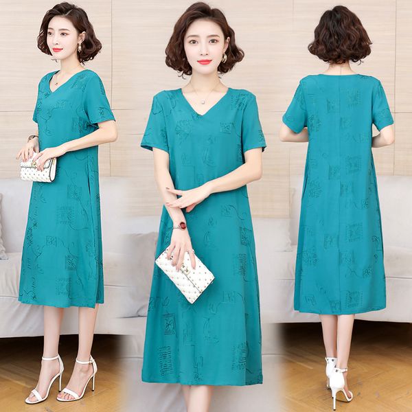 vintage elegant dress woman 2021 casual summer v-neck short sleeve plus size loose solid color party skirts vestidos 5xl, White;black
vintage elegant dress woman 2021 casual summer v-neck short sleeve plus size loose solid color party skirts vestidos 5xl, White;black