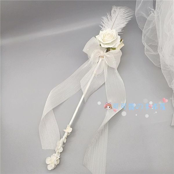 lolita accessories gothic dark rose style wand holding mace magic fairy for cospaly selfie fashion canes hair, Slivery;white
lolita accessories gothic dark rose style wand holding mace magic fairy for cospaly selfie fashion canes hair, Slivery;white