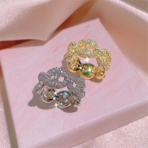 choucong unique brand wedding rings sparkling luxury jewelry 925 sterling silver 18k gold fill pave white sapphire cz diamond gemstones eter, Slivery;golden
choucong unique brand wedding rings sparkling luxury jewelry 925 sterling silver 18k gold fill pave white sapphire cz diamond gemstones eter, Slivery;golden