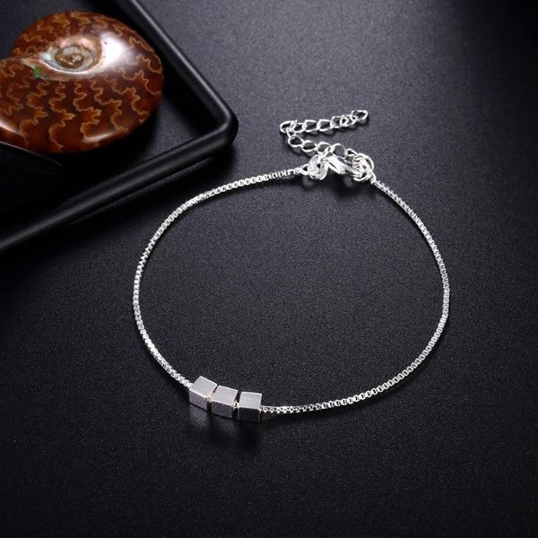 link, chain charms pendant beautiful elegant wedding women cute silver color bracelet fashion anklet jewelry, Black
link, chain charms pendant beautiful elegant wedding women cute silver color bracelet fashion anklet jewelry, Black