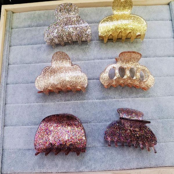 acrylic bright pink grab clip explosive pan hair hairpin shiny simple acetate women's headdress clips & barrettes, Golden;silver
acrylic bright pink grab clip explosive pan hair hairpin shiny simple acetate women's headdress clips & barrettes, Golden;silver