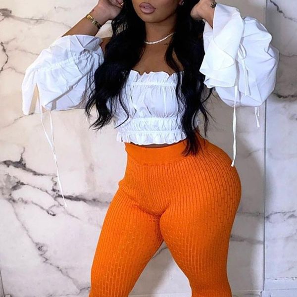 women's blouses & shirts white summer slash neck short blouse long flare sleeve pleated casual female lady 2021 african fashion chic
women's blouses & shirts white summer slash neck short blouse long flare sleeve pleated casual female lady 2021 african fashion chic