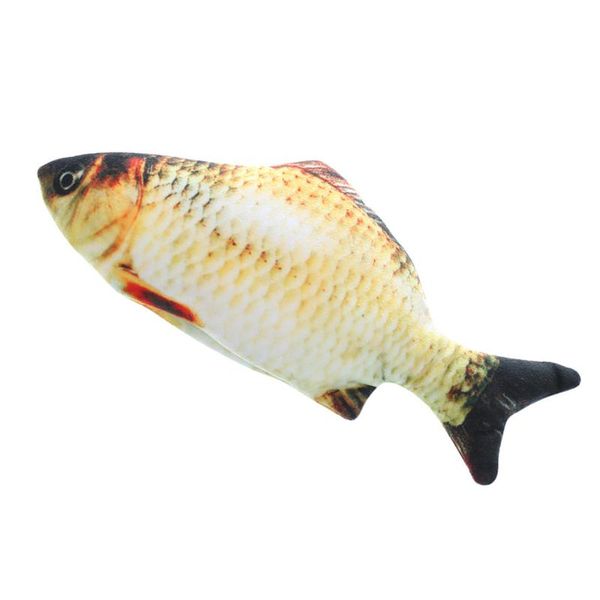 electric simulation fish toys pet jumping cat playing (grass carp)
