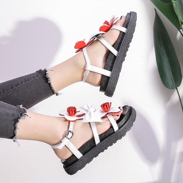 fashion leisure concise summer women sandals basic shoes buckle flat strap rome, Black
fashion leisure concise summer women sandals basic shoes buckle flat strap rome, Black