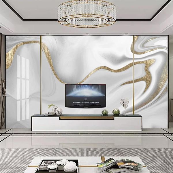 custom mural wallpaper modern 3d golden line jazz white marble living room tv sofa abstract art wall papers home decor wallpapers
custom mural wallpaper modern 3d golden line jazz white marble living room tv sofa abstract art wall papers home decor wallpapers
