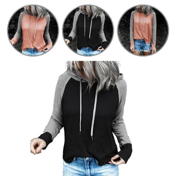 women's hoodies & sweatshirts comfy stylish color matching pullover hoodie cozy sweatshirt drawstring ladies clothing, Black
women's hoodies & sweatshirts comfy stylish color matching pullover hoodie cozy sweatshirt drawstring ladies clothing, Black