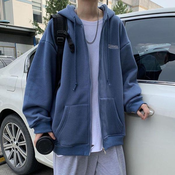running jackets warm hooded jacket men autumn winter korean loose trend women casual sports zipper coat, Black;red
running jackets warm hooded jacket men autumn winter korean loose trend women casual sports zipper coat, Black;red