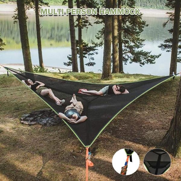 tents and shelters multi person hammock 3 point design portable multi-functional triangle aerial mat convenient camping sleep
tents and shelters multi person hammock 3 point design portable multi-functional triangle aerial mat convenient camping sleep