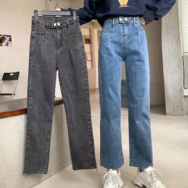 comfort women high waist straight jeans lady students autumn ankle length pants female jeansy streetwear harem winter trousers women's, Blue
comfort women high waist straight jeans lady students autumn ankle length pants female jeansy streetwear harem winter trousers women's, Blue