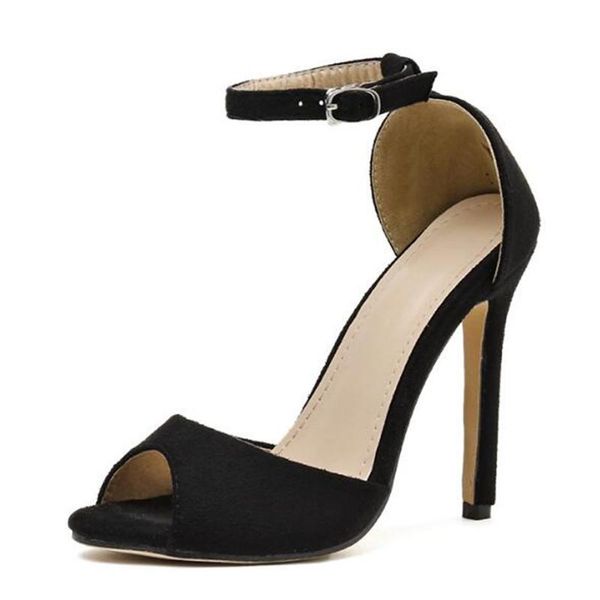 summer women sandals narrow band vintage thin high heels peep toe flock 11.5cm buckle strap zapatos de mujer shoes black
summer women sandals narrow band vintage thin high heels peep toe flock 11.5cm buckle strap zapatos de mujer shoes black