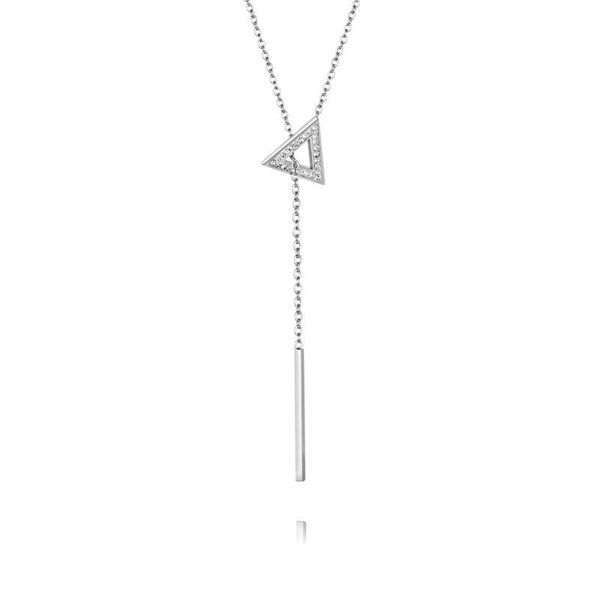 trend female length 500mm fashion titanium steel necklace for women silvery trigonometry pendant jewelry n520 necklaces, Silver
trend female length 500mm fashion titanium steel necklace for women silvery trigonometry pendant jewelry n520 necklaces, Silver