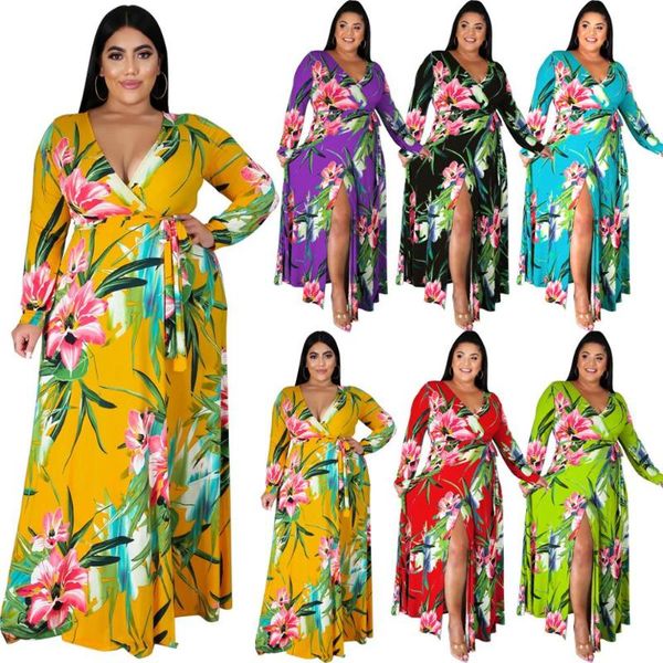 european and american autumn fashion plus size women's digital printing v-neck long-sleeved elegant high-quality dress casual dresses, Black;gray
european and american autumn fashion plus size women's digital printing v-neck long-sleeved elegant high-quality dress casual dresses, Black;gray