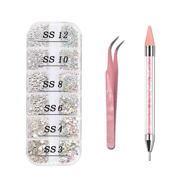 easy apply diy manicure flat base rhinestone for beginners portable 3d decoration nail art tool set tweezers home salon fashion kits
easy apply diy manicure flat base rhinestone for beginners portable 3d decoration nail art tool set tweezers home salon fashion kits