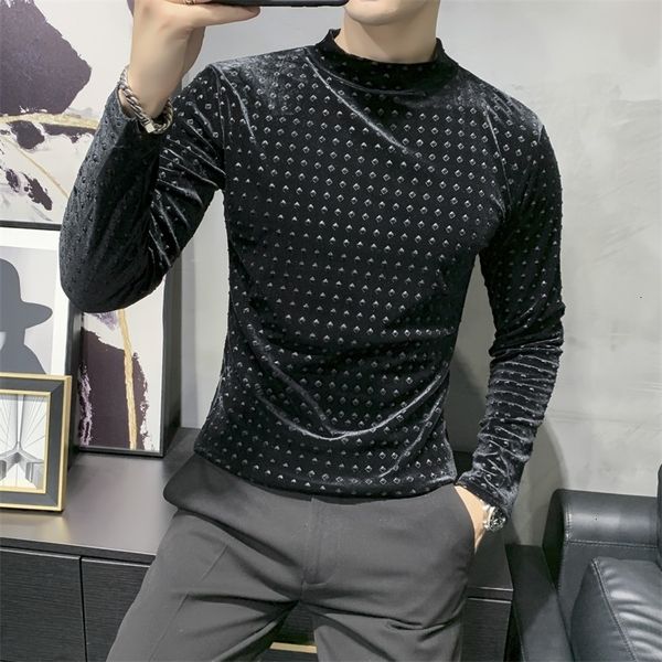 men's hoodies & sweatshirts mode polka dot t shirt autumn long sleeve of casual t-shirts all the fine set high collar fitting men t-3xl, Black
men's hoodies & sweatshirts mode polka dot t shirt autumn long sleeve of casual t-shirts all the fine set high collar fitting men t-3xl, Black