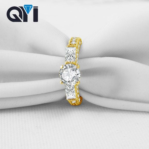 cluster rings sona simulated diamond 14k solid yellow gold for women wedding engagement three stone ring, Golden;silver
cluster rings sona simulated diamond 14k solid yellow gold for women wedding engagement three stone ring, Golden;silver