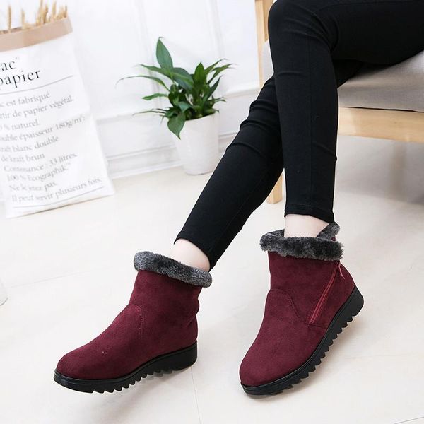 boots 3 colors women winter warm snow fur plus velve boot shoes female fashion ankle casual flat, Black
boots 3 colors women winter warm snow fur plus velve boot shoes female fashion ankle casual flat, Black