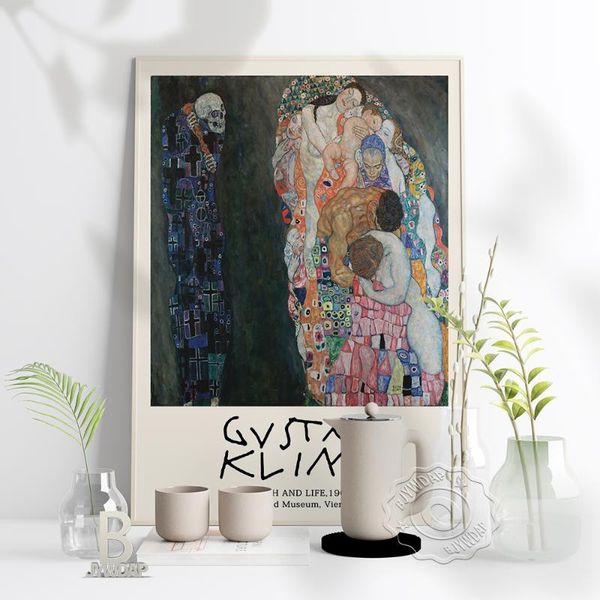 paintings gustav klimt death and life print poster, exhibition poster vintage classic artwork canvas print, abstract home art decor
paintings gustav klimt death and life print poster, exhibition poster vintage classic artwork canvas print, abstract home art decor