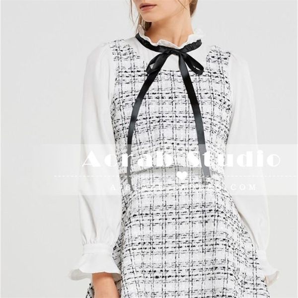 women summer dresses elegant ladies party chic bow tie neck sleeveless cute frayed trim tweed mini vestidos 210603, Black;gray
women summer dresses elegant ladies party chic bow tie neck sleeveless cute frayed trim tweed mini vestidos 210603, Black;gray