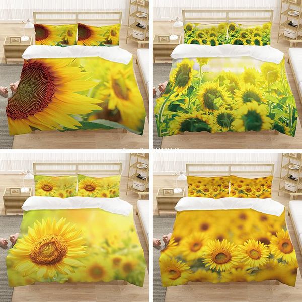 bedding sets 3d sunflower printed set fresh pastoral style duvet bed cover pillowcase king size nail home textile
bedding sets 3d sunflower printed set fresh pastoral style duvet bed cover pillowcase king size nail home textile