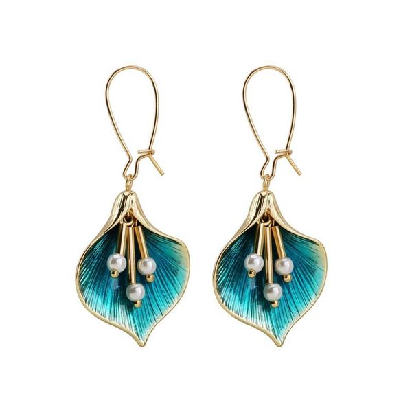 korean trendy jewelry blue petal flower long pendientes fashion simulated pearl tassel earrings for women dangle & chandelier, Silver
korean trendy jewelry blue petal flower long pendientes fashion simulated pearl tassel earrings for women dangle & chandelier, Silver