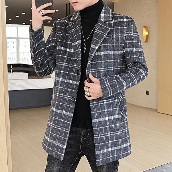 brand clothing men keep warm in winter casual plaid woolen cloth coat/male slim fit long leisure jacket s-3xl men's wool & blends, Black
brand clothing men keep warm in winter casual plaid woolen cloth coat/male slim fit long leisure jacket s-3xl men's wool & blends, Black