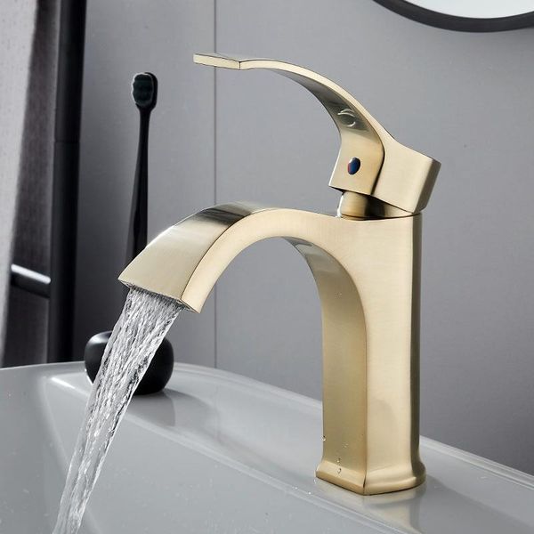 basin sink faucet brush gold brass bathroom mixer deck mounted and cold taps lavatory faucets
basin sink faucet brush gold brass bathroom mixer deck mounted and cold taps lavatory faucets
