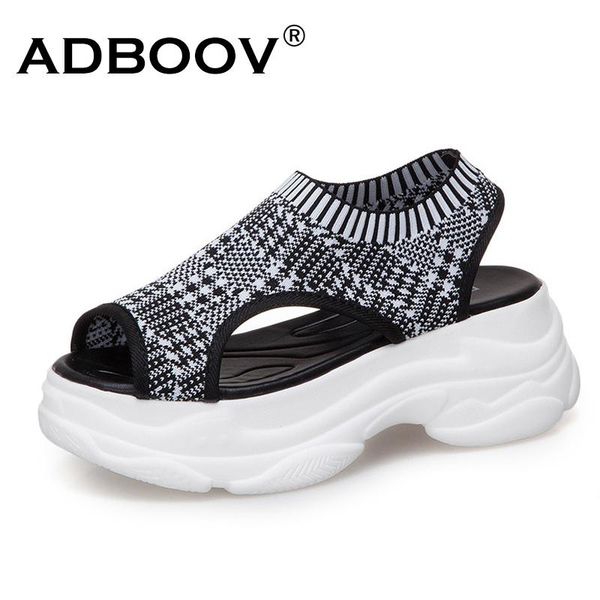 thick sole women sandals knit upper platform shoes woman pee toe sandalias ladiees chunky sandalia feminina, Black
thick sole women sandals knit upper platform shoes woman pee toe sandalias ladiees chunky sandalia feminina, Black