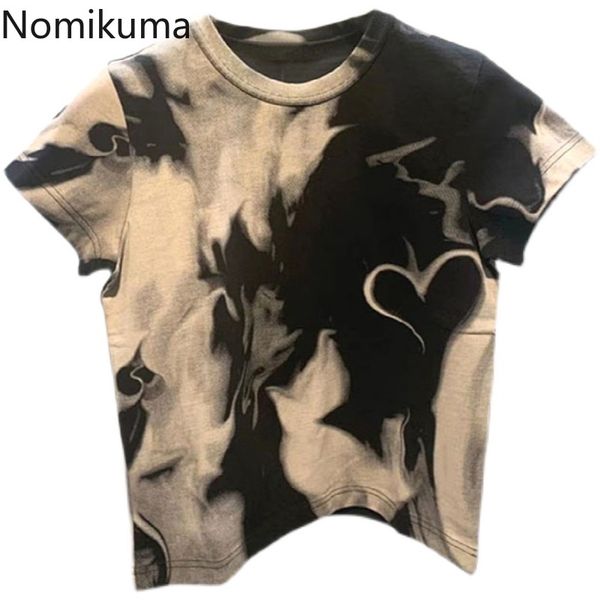 kusahiki korean tie dye short graphic tee causal short sleeve o-neck woman tshirts summer new high waist tshirt 6g940 210427, White
kusahiki korean tie dye short graphic tee causal short sleeve o-neck woman tshirts summer new high waist tshirt 6g940 210427, White