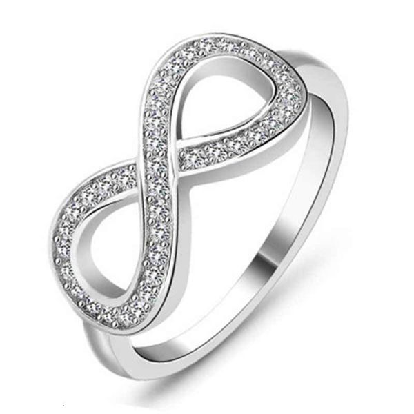 mens and womens ring simple endless jewelry 8-character exaggerated personality diamond with zircon, Golden;silver
mens and womens ring simple endless jewelry 8-character exaggerated personality diamond with zircon, Golden;silver